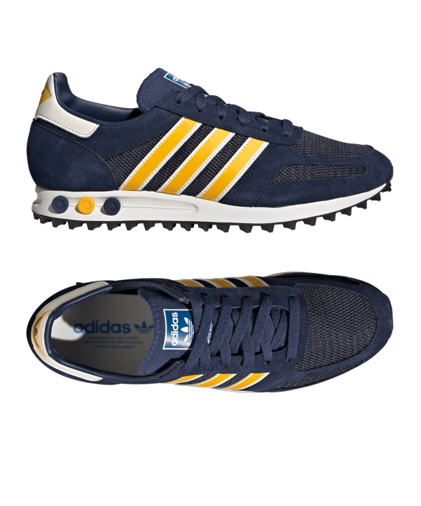 adidas Originals LA Trainer Blau Gelb Weiss - blau