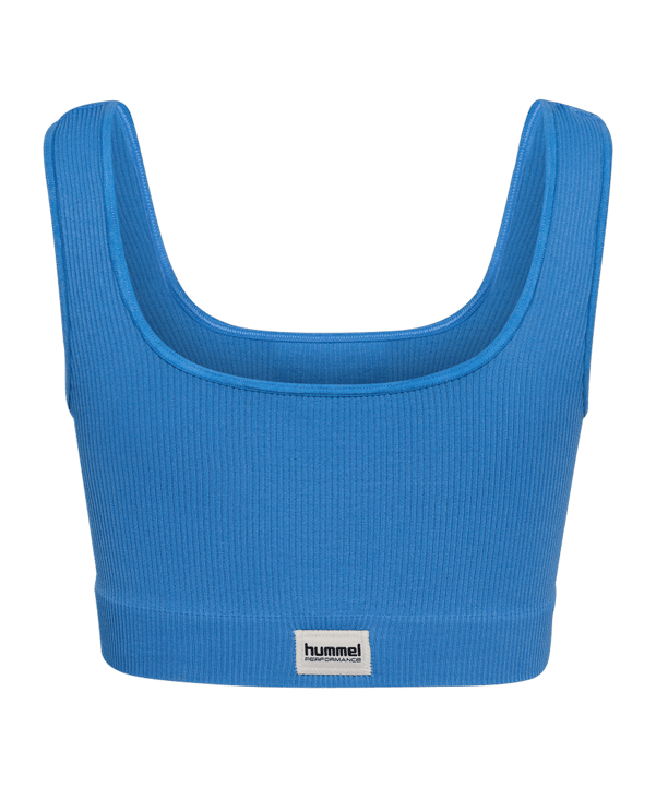 Hummel Pulse Seamless Rib Sport-BH Damen Blau F4245 - blau