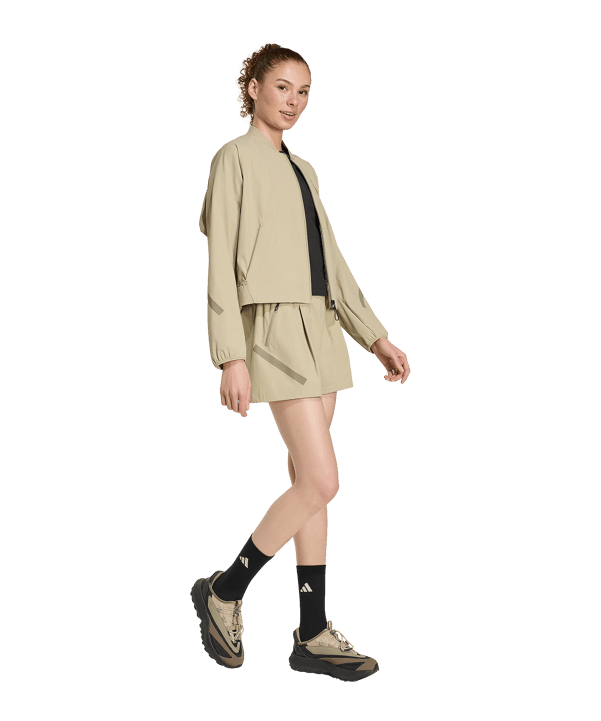 adidas Z.N.E Short Damen Braun - braun