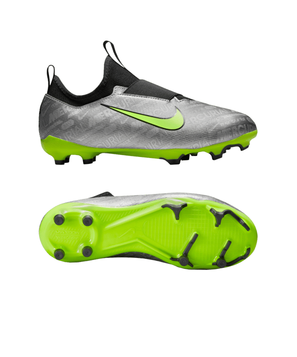 Nike Jr Air Zoom Mercurial Vapor XV Academy FG/MG FG/MG Kids Silber Gelb F060 - silber