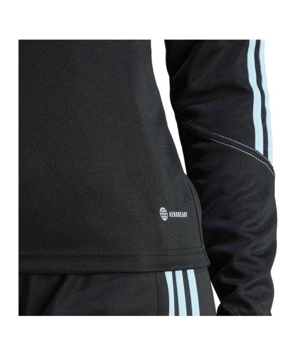adidas Tiro 23 Club Trainingstop Damen Schwarz Schwarz Blau - schwarz