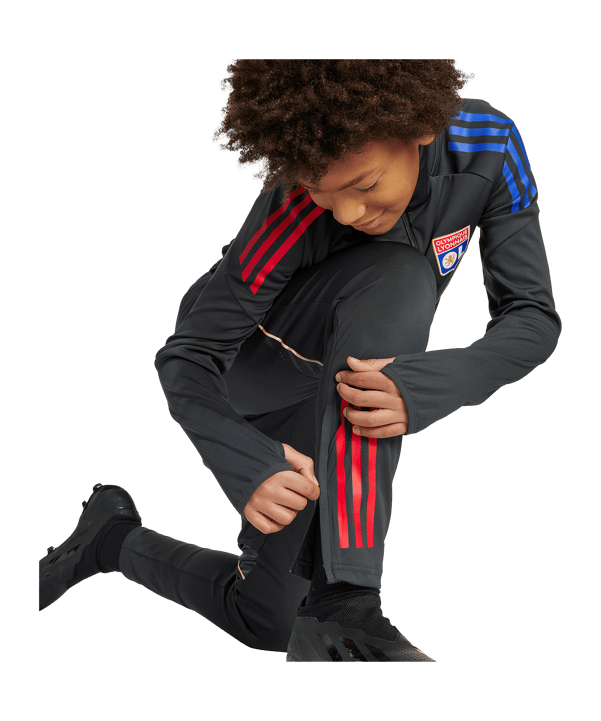 adidas Olympique Lyon Trainingshose Kids Grau - grau