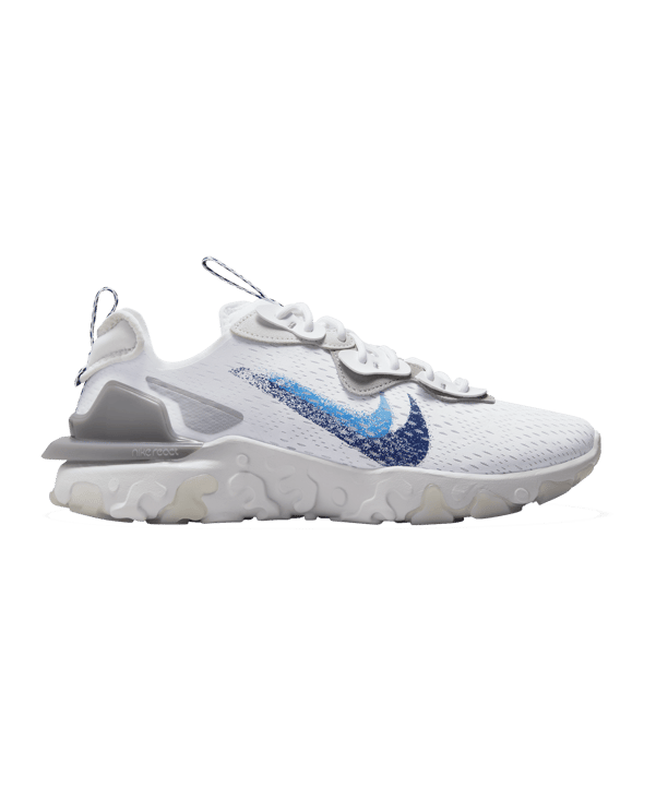 Nike React Vision Weiss Blau F100 - weiss