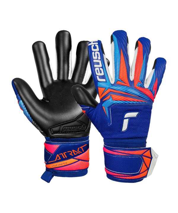 Reusch Attrakt Infinity Evolution NC Torwarthandschuhe Kids Blau - blau