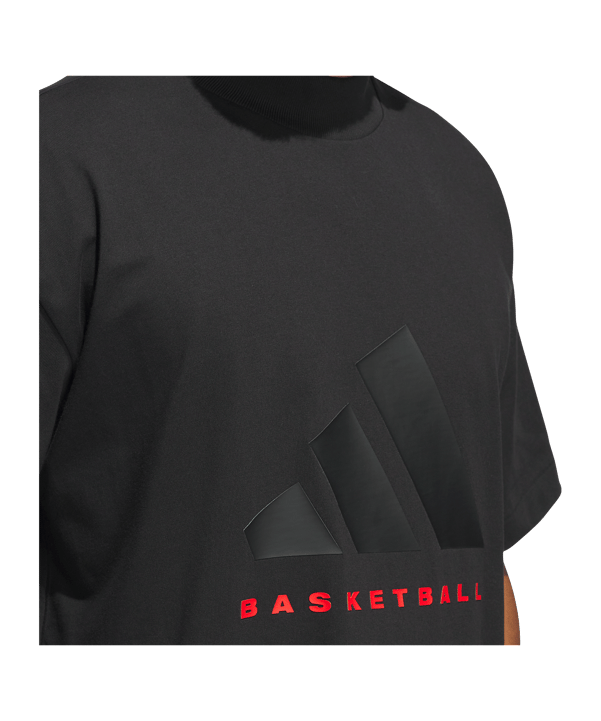 adidas Originals Basketball T-Shirt Schwarz - schwarz