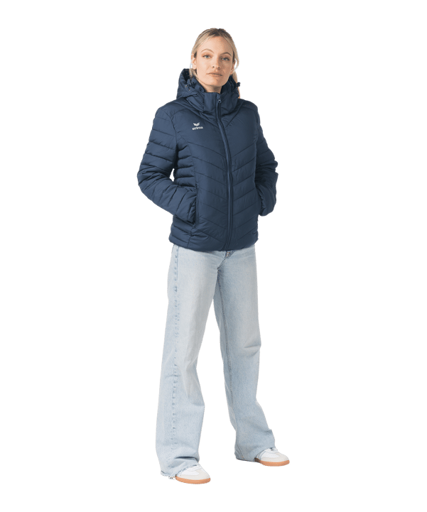 Erima CMPT Puffer Jacke Damen Blau - blau