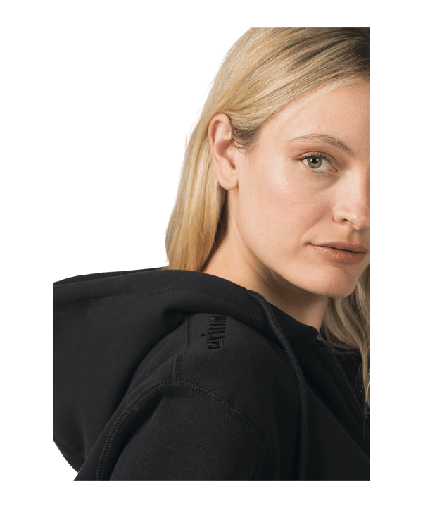 Erima TS Kapuzenjacke Damen Schwarz - schwarz