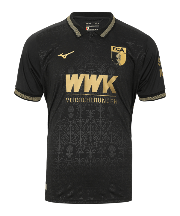 Mizuno FC Augsburg Trikot 3rd 2025/2026 Kids Schwarz F09 - schwarz