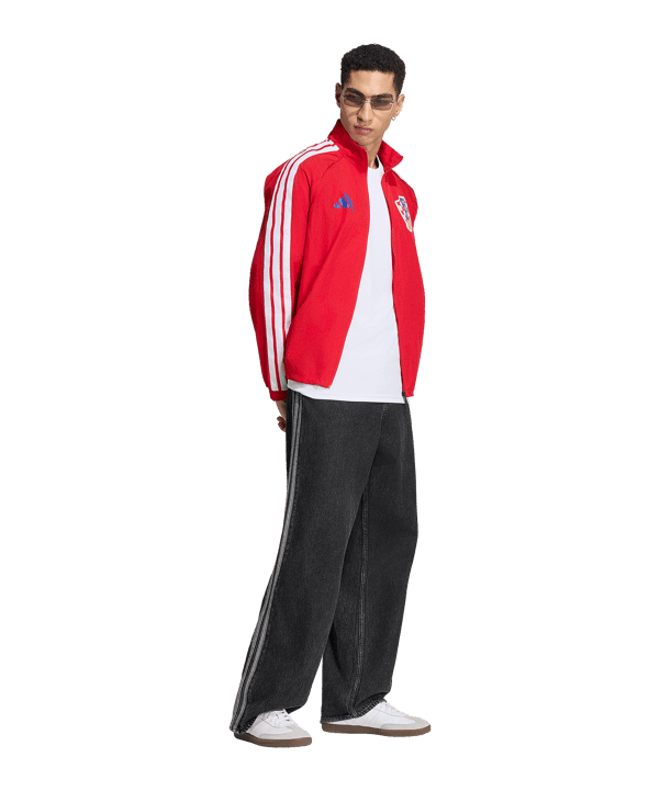 adidas Kroatien Anthem Jacke Rot - rot