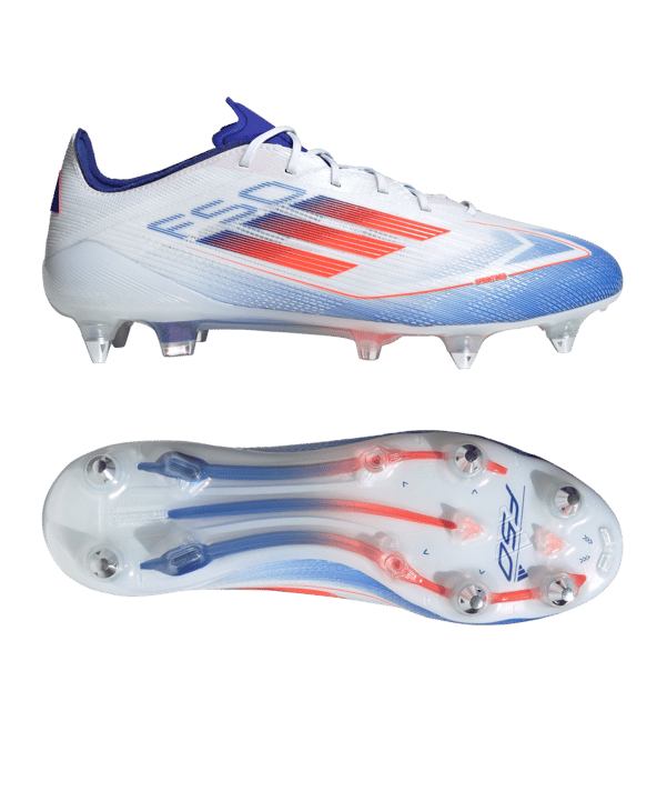 adidas F50 Elite SG Advancement Weiss Rot - weiss