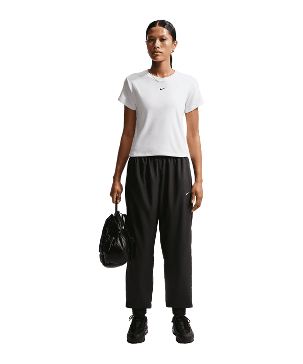 Nike NSW Rib T-Shirt Damen Weiß F100 - weiss