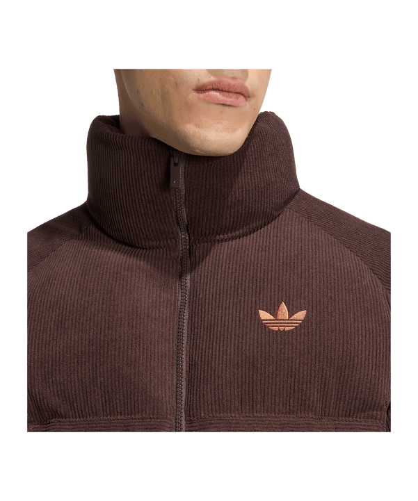adidas Originals Corduroy Puffer Giacca Marrone - marrone