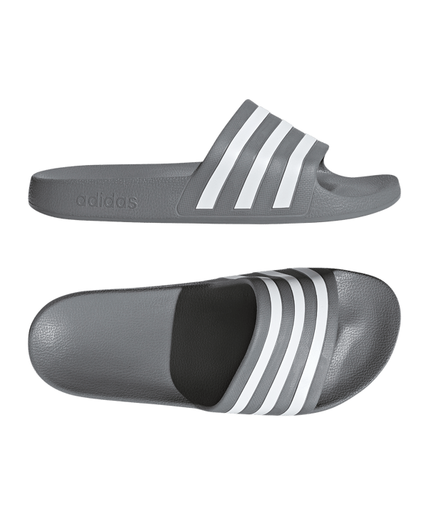 adidas Adilette Aqua Badelatsche Grau - grau