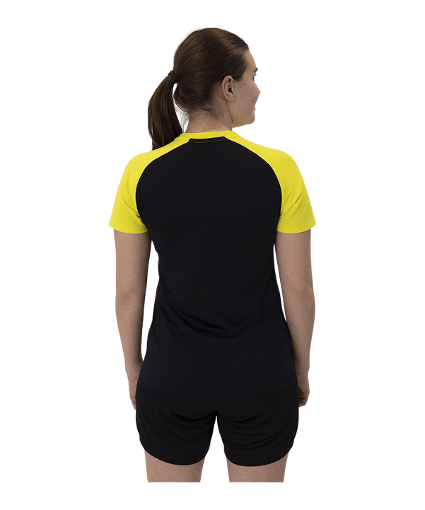 JAKO Iconic T-Shirt Damen Schwarz Gelb F808 - schwarz