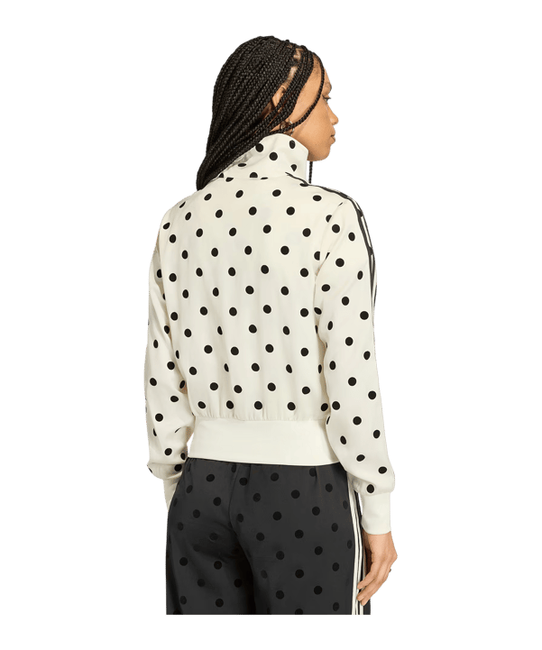 adidas Originals Satin Polka Dots Jacke Damen Weiß - weiss
