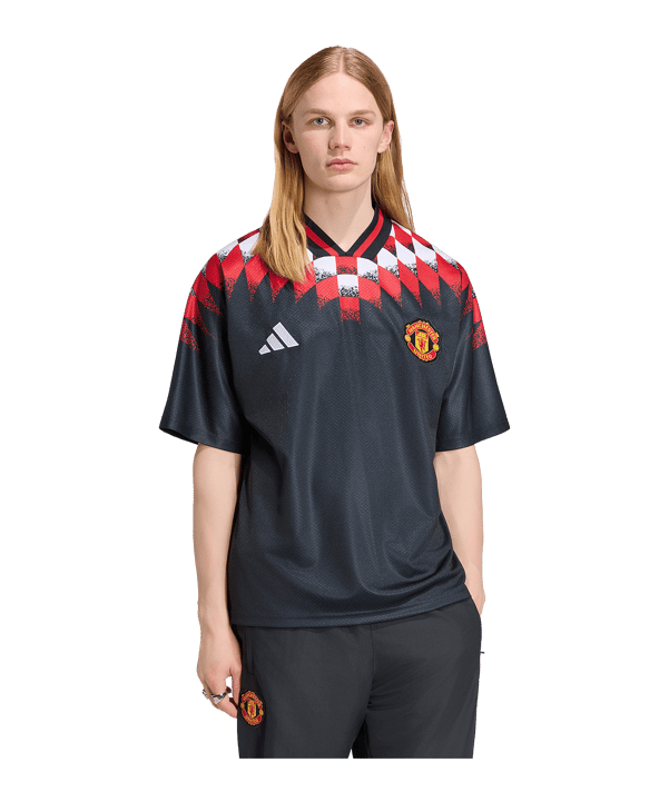 adidas Manchester United Stadium Trikot Schwarz - schwarz