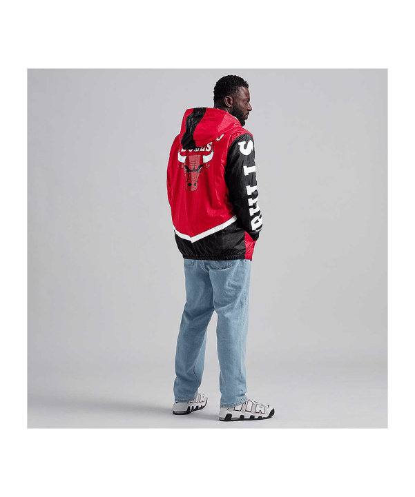 Mitchell and Ness NBA Windbreaker Jacke Rot