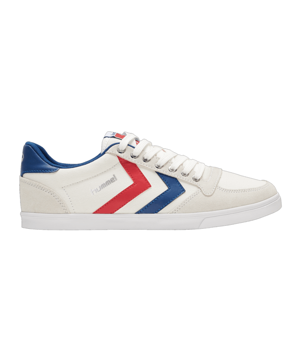Hummel Slimmer Stadil Low Weiss Blau Rot F9228 - weiss
