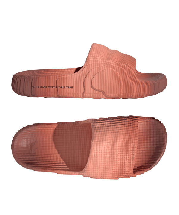 adidas Originals adilette 22 Badelatsche Rot Beige - rot