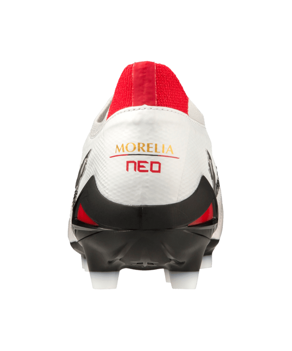 Mizuno Morelia Neo IV Made in Japan FG Special Edition Weiss Schwarz Rot F09 - weiss