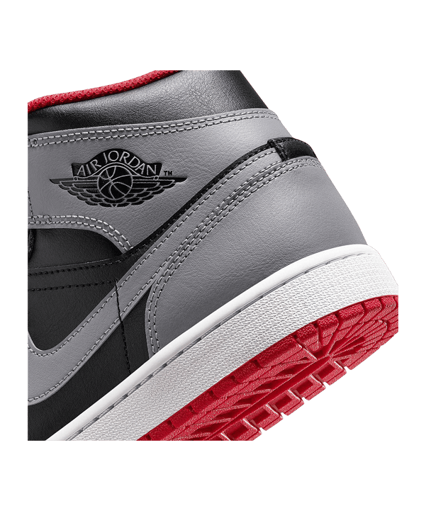 Jordan Air 1 Mid Schwarz Grau F006 - schwarz
