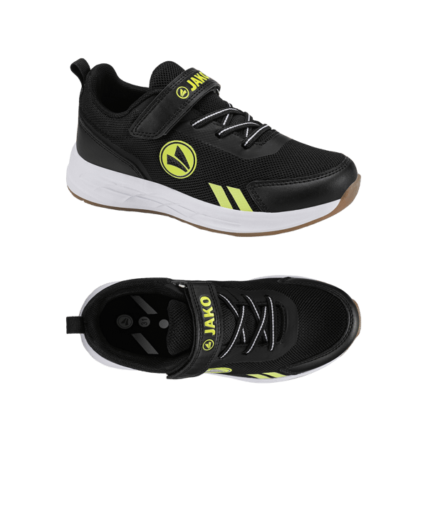 JAKO Sportschuh Power Jr Kids Schwarz Gelb F819 - schwarz