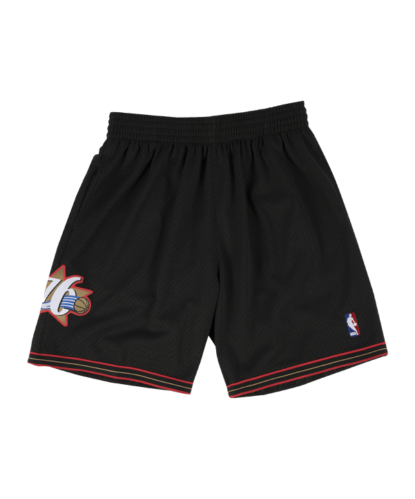 Mitchell and Ness NBA Philadelphia 76ers NBA P 76ers Short Schwarz - schwarz
