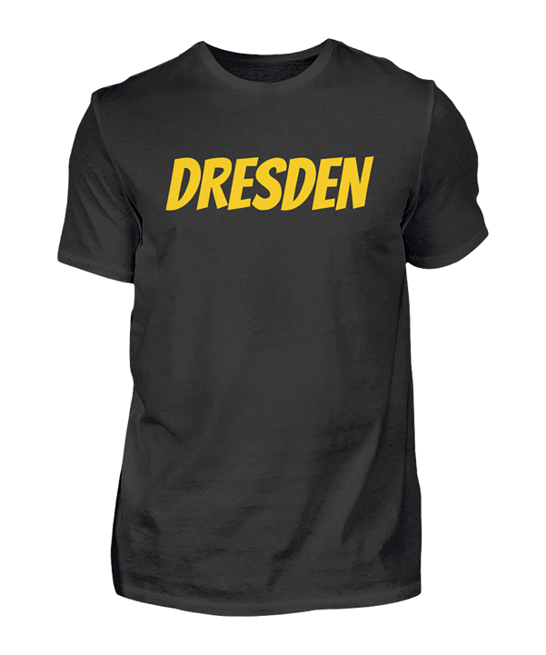 T-Shirt "Dresden" Schwarz - schwarz