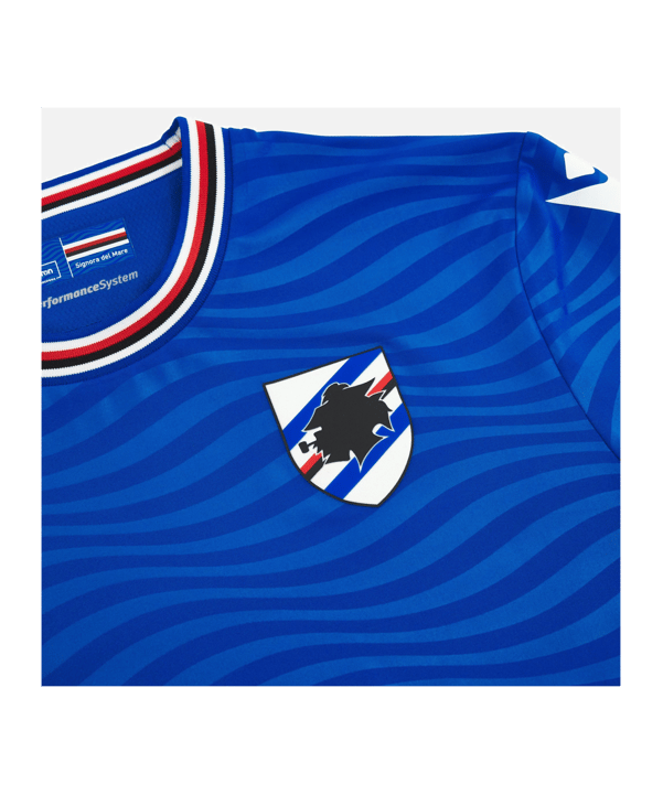 Macron Sampdoria Genua Trikot Home 2023/2024 - blau