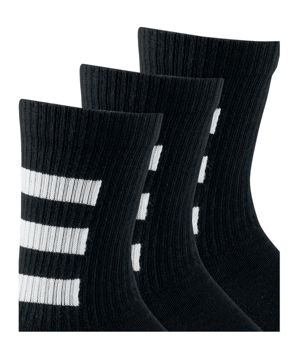 adidas HC Crew Socken 3er Pack Schwarz Weiss - schwarz