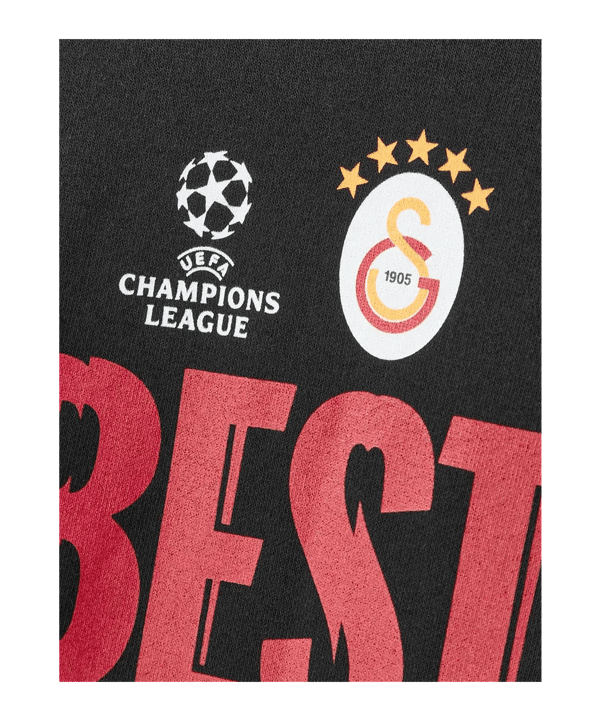Galatasaray Istanbul UCL Sweatshirt à capuche Noir - noir