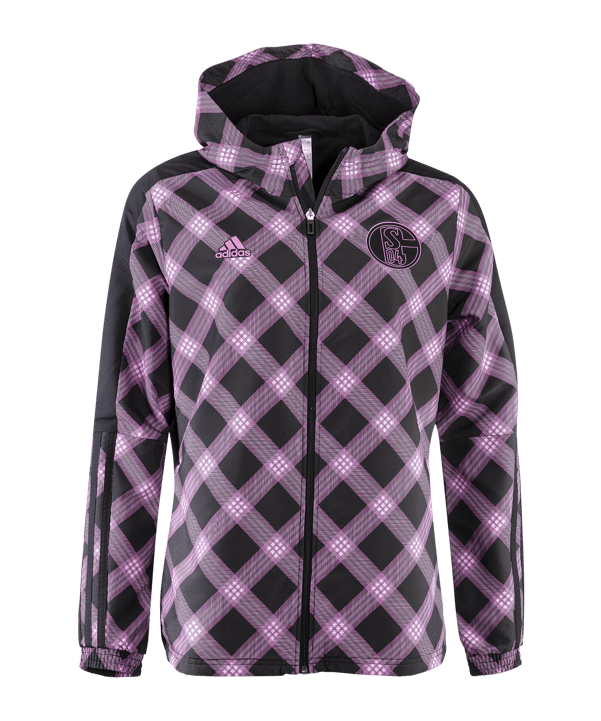 adidas FC Schalke 04 Windbreaker Damen Schwarz - schwarz
