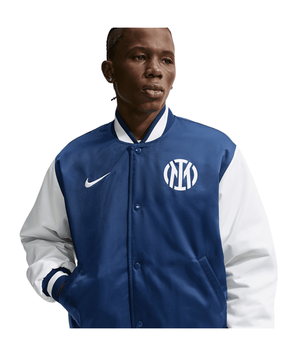 Nike Inter Mailand Satin Dugout Jacke Blau F492