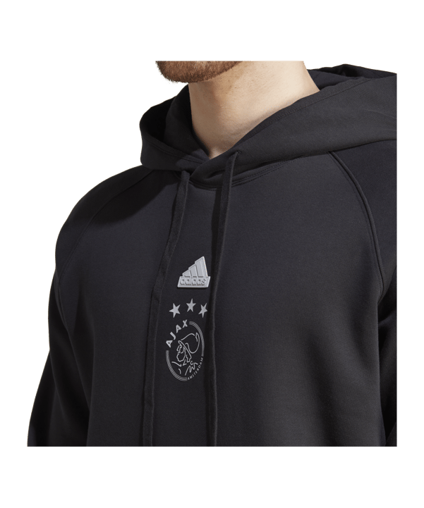 adidas Ajax Amsterdam Hoody Schwarz - schwarz