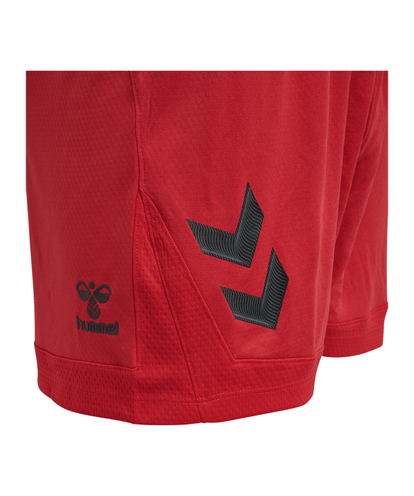 Hummel Lead Poly Shorts Damen Rot F3062 - rot