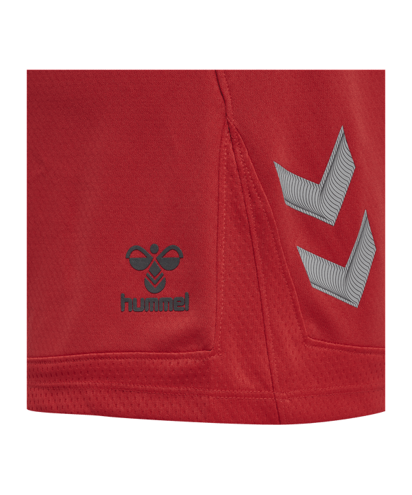Hummel Lead Poly Shorts Damen Rot F3062 - rot