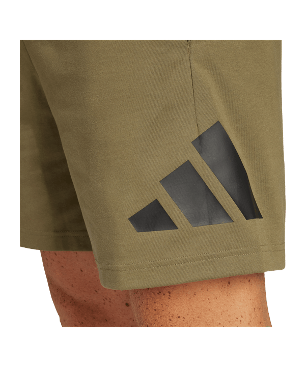 adidas Essentials Big Logo Short Grün - gruen