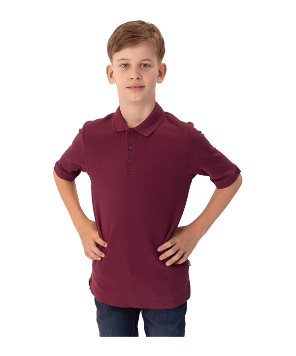JAKO Organic Polo Enfants Rouge C130 - rouge