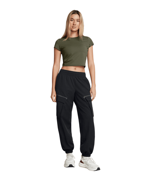 Under Armour Unstoppable Cargo Jogginghose Damen Schwarz F001 - schwarz