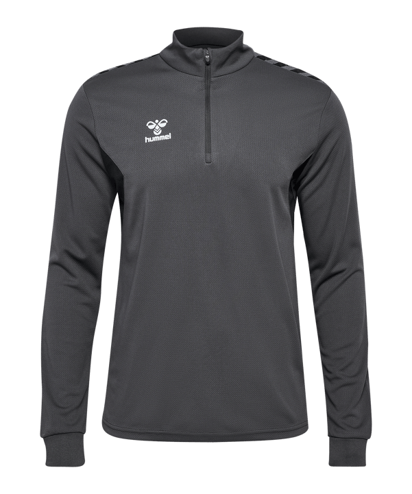 Hummel Authentic HalfZip Sweatshirt Grau F1525 - grau