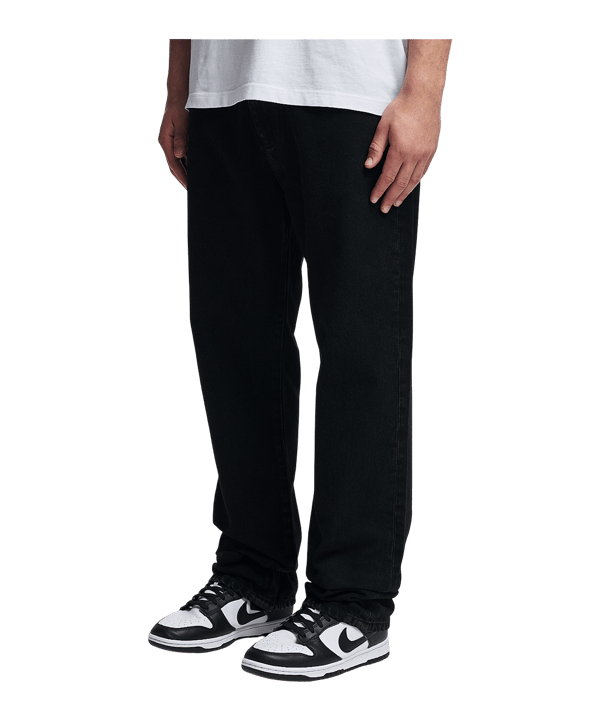2Y Studios Gabrie Basic Straight Jeans Hose Schwarz - schwarz