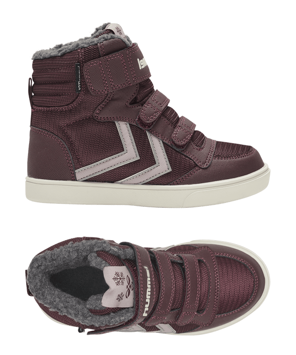 Hummel Stadil Super Poly Mid Recycle Sneaker  enfants brun F8016 - brun