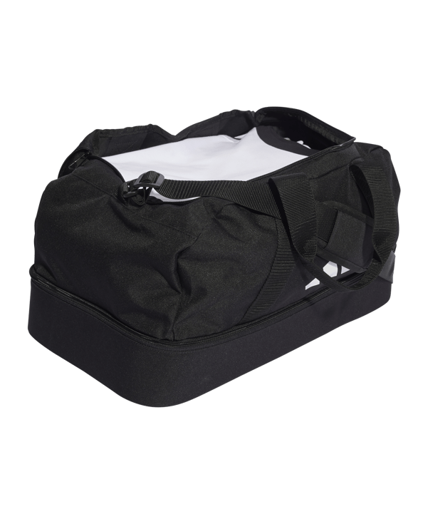 adidas Tiro League Duffel Bag Gr. S Schwarz Weiss - schwarz