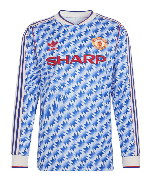 adidas Manchester United 90 Trikot Langarm Away Mehrfarbig - mehrfarbig
