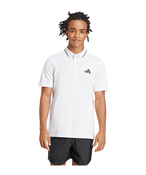 adidas Essentials Small Logo T-Shirt Weiß - weiss