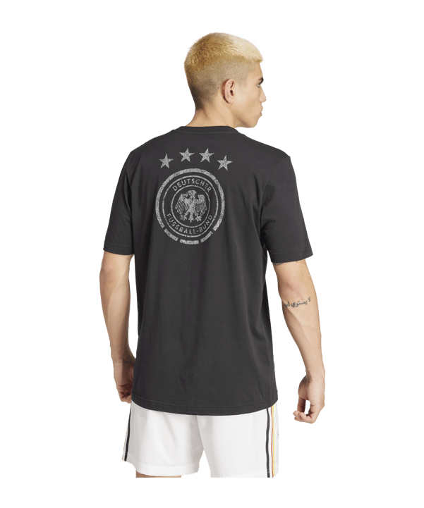 adidas DFB Deutschland DNA T-Shirt Schwarz - schwarz