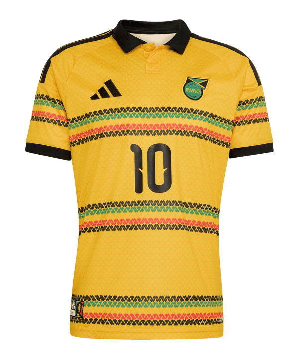 adidas JFF Jamaika Marley 10 Trikot Home WM 2026 Gelb - gelb