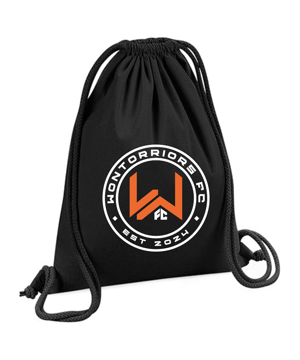 Wontorriors FC Fan Gymsack Schwarz - schwarz