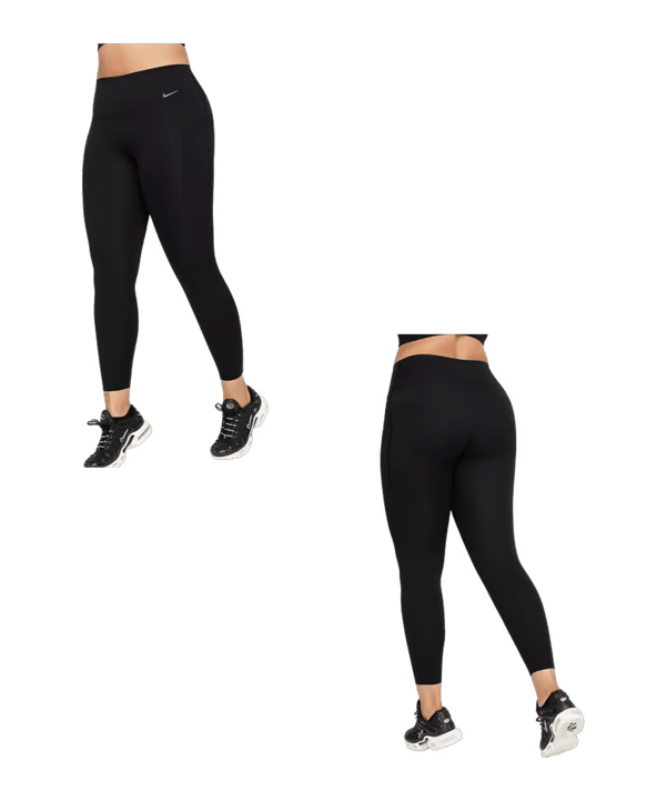Nike Universa Hi-Rise 7/8 leggings Dames  zwart F010 - grijs