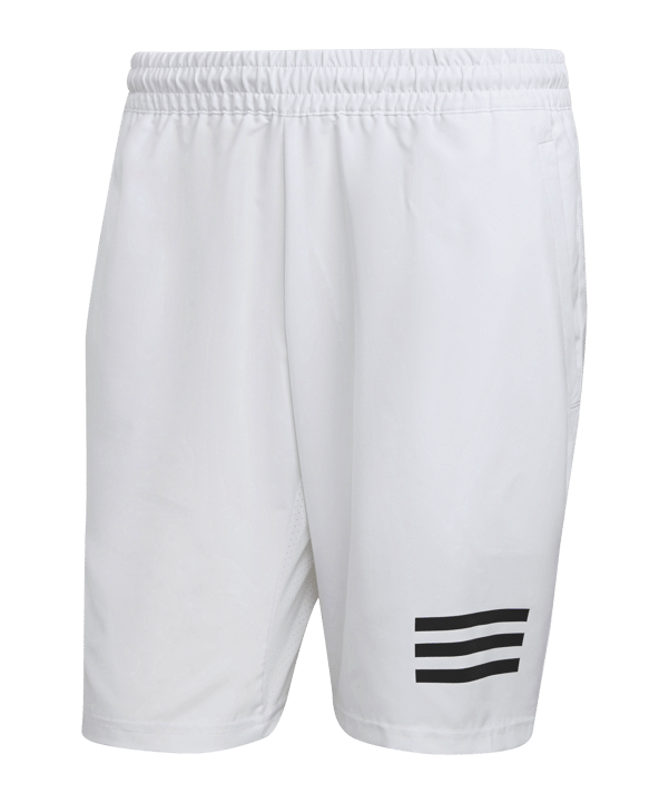 adidas 3 Stripes Tennis Short Weiss Schwarz - weiss